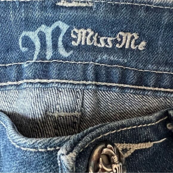 MISS ME STYLE# JP4221R LOW RISE BOOT CUT WOMEN'S BLUE JEANS SIZE 27 - Picture 7 of 16